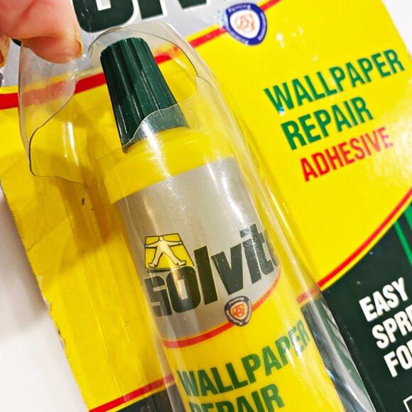 Solvite Wallpaper Repair Adhesive Easy Spread Extra Strong Tube New Old Stock - Picture 3 of 7
